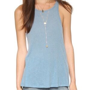 Free People Long Beach Ribbed Racerback Tank Top